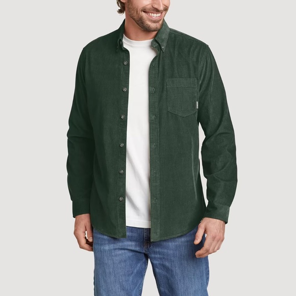Eddie Bauer Men's Corduroy Long-Sleeve Shirt - Picture 6 of 6